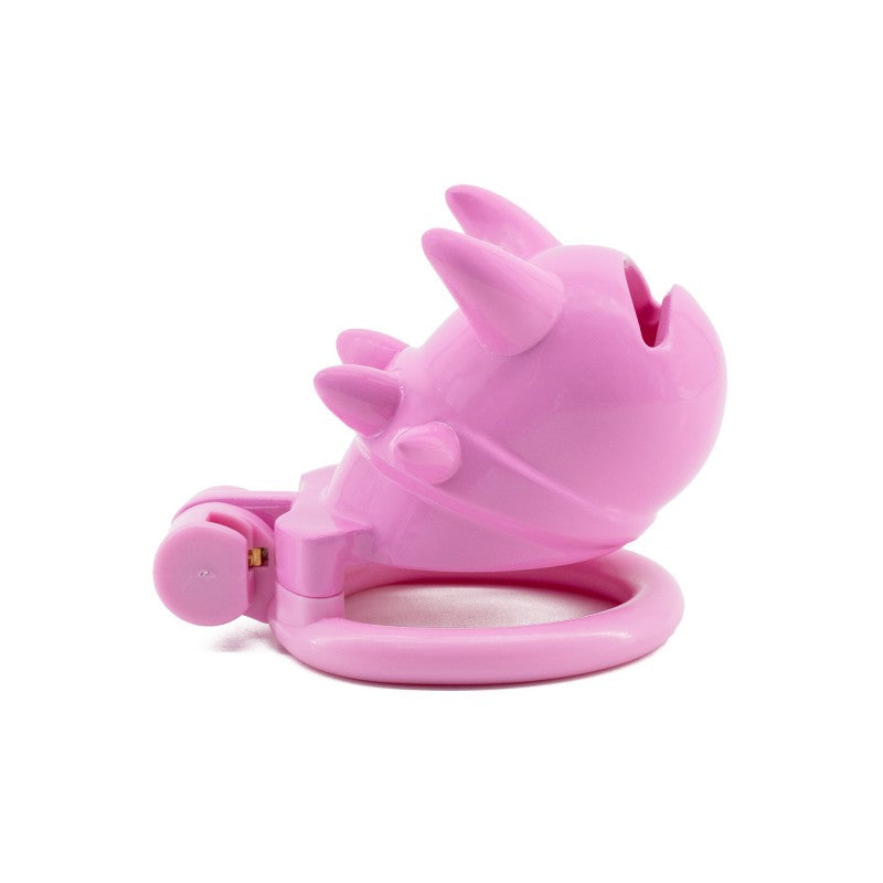 Demon Spiked Lightweight Resin Chastity Cage — Hidden Lock, 4 Rings, Ultimate Dark Control