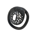 Miss  Heart Lattice Ring Lock – Cute Heart Openwork Chastity Ring (Pink / Black)