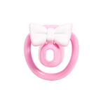 Cute Bow Chastity Ring Set – Progressive Multi-Size Base Rings with Bow Caps