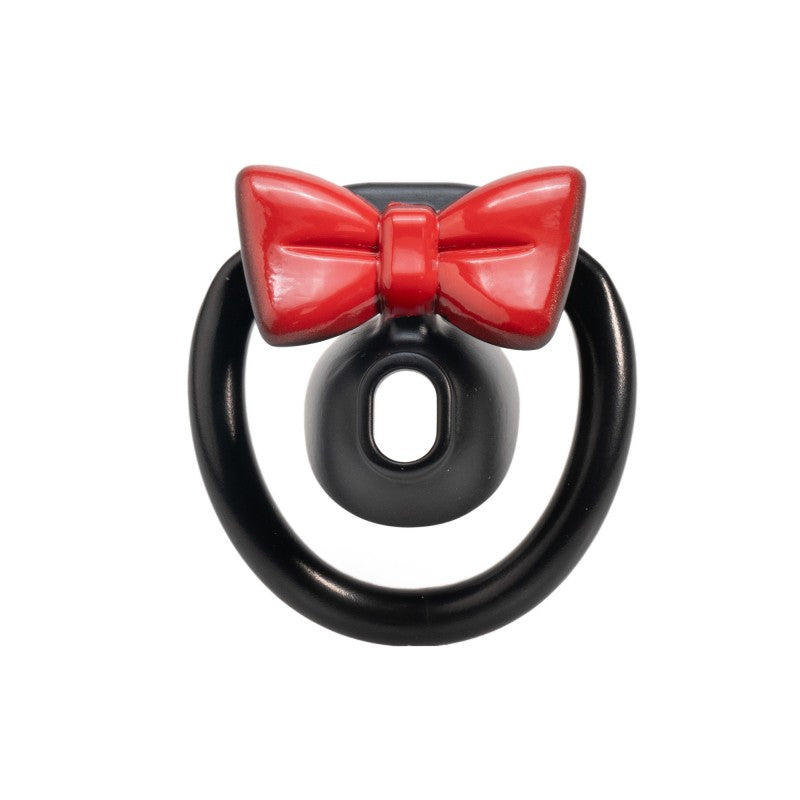 Cute Bow Chastity Ring Set – Progressive Multi-Size Base Rings with Bow Caps