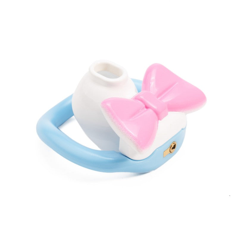 Cute Bow Chastity Ring Set – Progressive Multi-Size Base Rings with Bow Caps