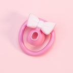 Cute Bow Chastity Ring Set – Progressive Multi-Size Base Rings with Bow Caps