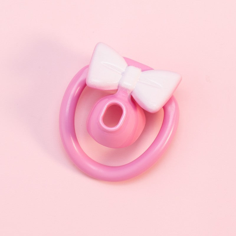 Cute Bow Chastity Ring Set – Progressive Multi-Size Base Rings with Bow Caps