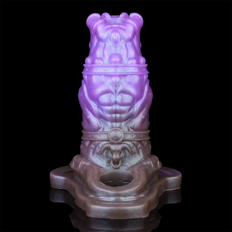 Purple Silicone Fantasie Penis Sleeve – 5-Inch Penis Extender for Dual-Sensory Escalation