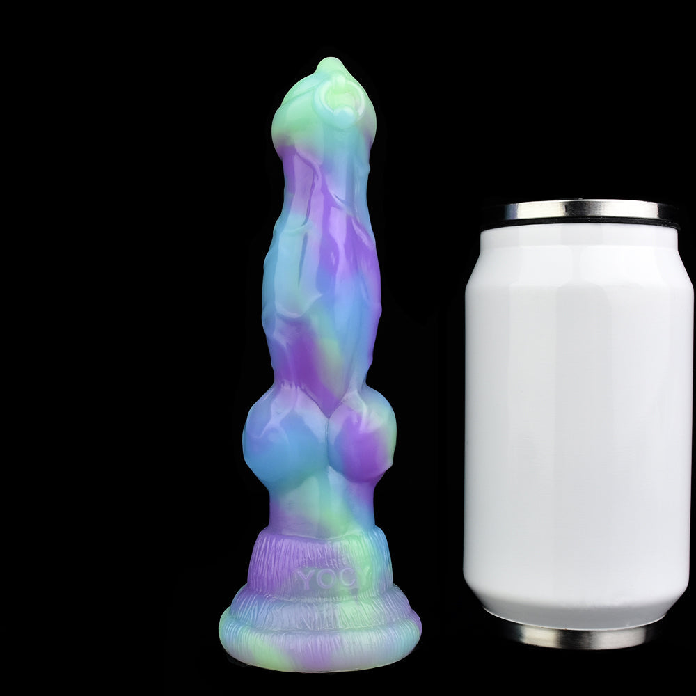 Fantasy Dogdildo Butt Plug - Colorful Monster Knotted Dildo Anal Sex Toy for Women Masturbation