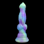 Fantasy Dogdildo Butt Plug - Colorful Monster Knotted Dildo Anal Sex Toy for Women Masturbation