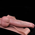Realistic Cock Sleeve Underwear Male Sex Toy - 7 inch Penis Big Testicle Extender