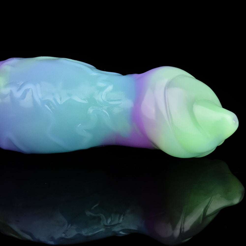 Fantasy Dogdildo Butt Plug - Colorful Monster Knotted Dildo Anal Sex Toy for Women Masturbation