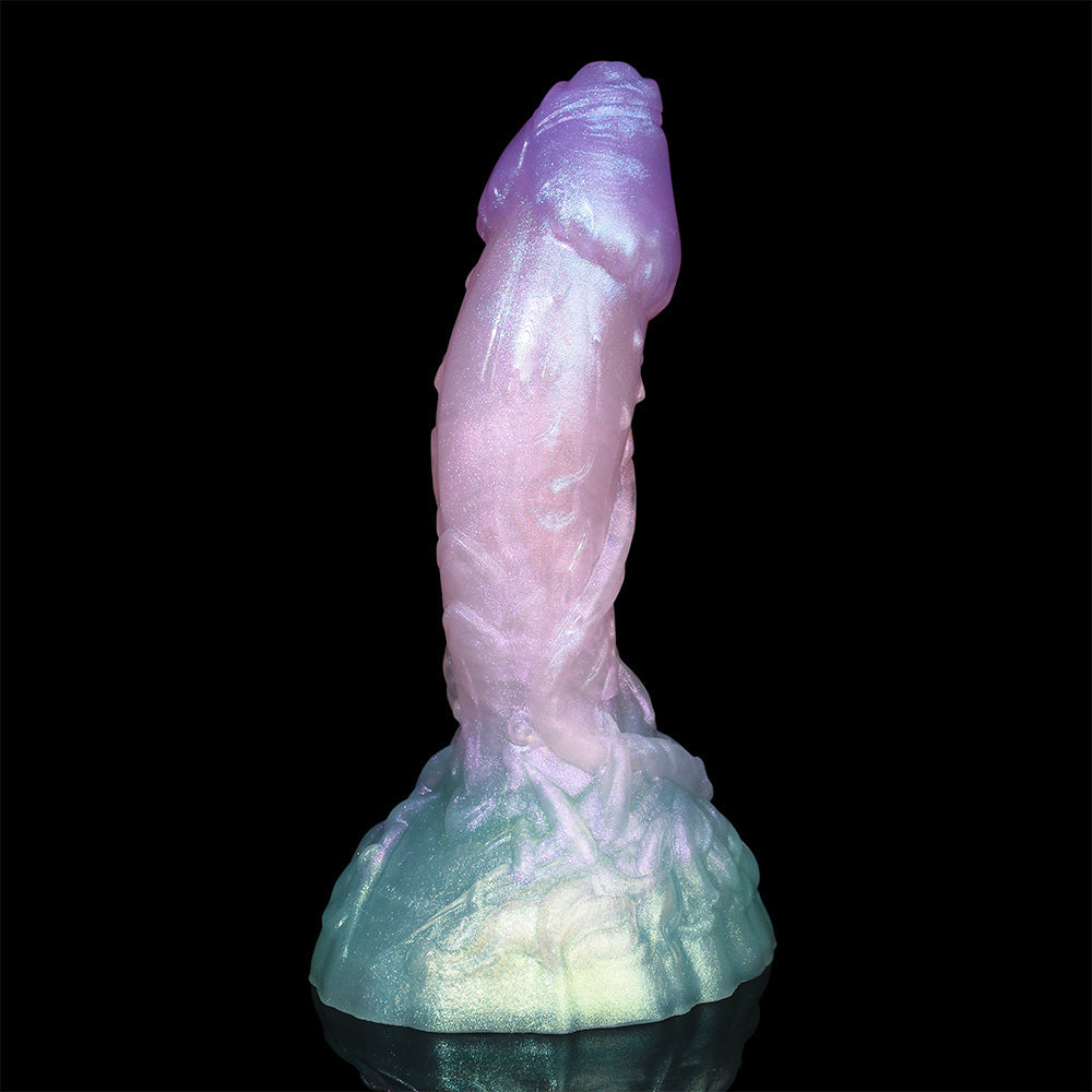 Crystal Clear Fantasy Dildo | Dual Density Silicone Monster Dildo with Suction Cup – Domlust DarcoSilk