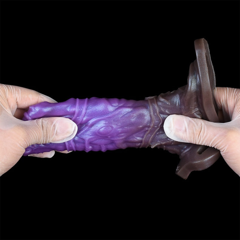 Purple Silicone Fantasie Penis Sleeve – 5-Inch Penis Extender for Dual-Sensory Escalation