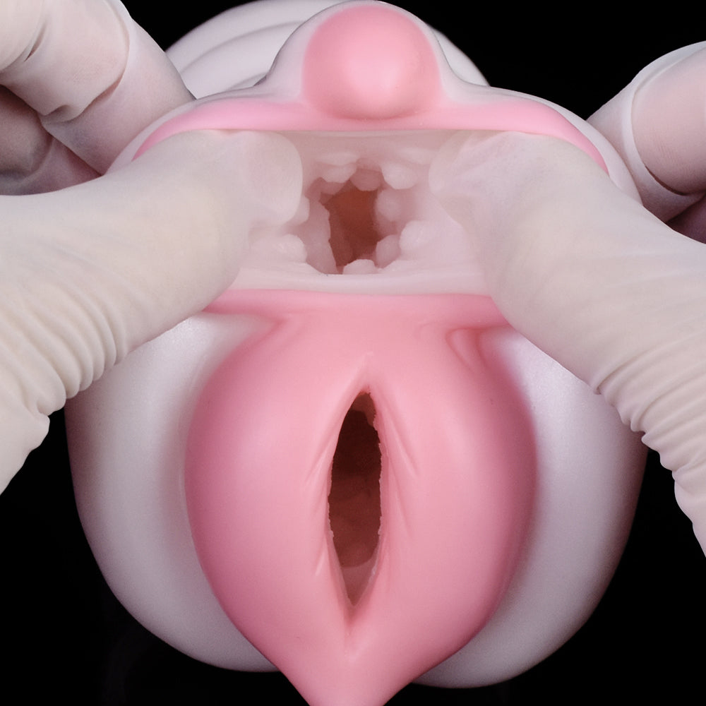 Fantasy Pig Pussy Pocket Masturbator - Pink Realistic Animal Pussies Blowjob Sex Toys for Men