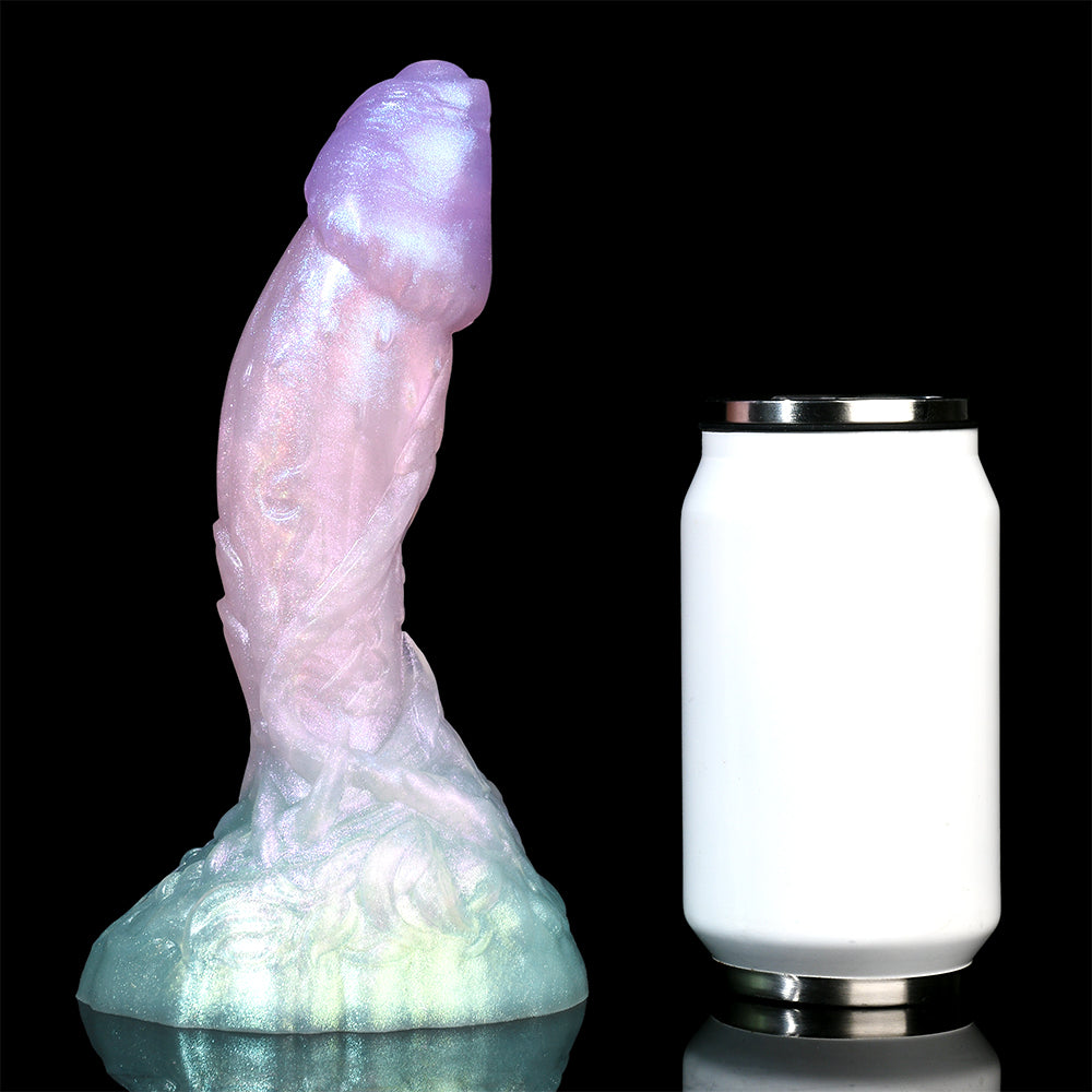 Crystal Clear Fantasy Dildo | Dual Density Silicone Monster Dildo with Suction Cup – Domlust DarcoSilk