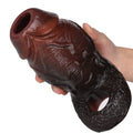 Huge Cock Sleeve Penis Sheath - Black Samurai Big Girthy Realistic BBC Dick Extender for Men