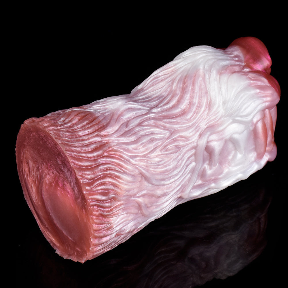 Dog Vagina Pocket Pussy Male Masturbator - Double Channel Silicone Mens Penis Sex Toys