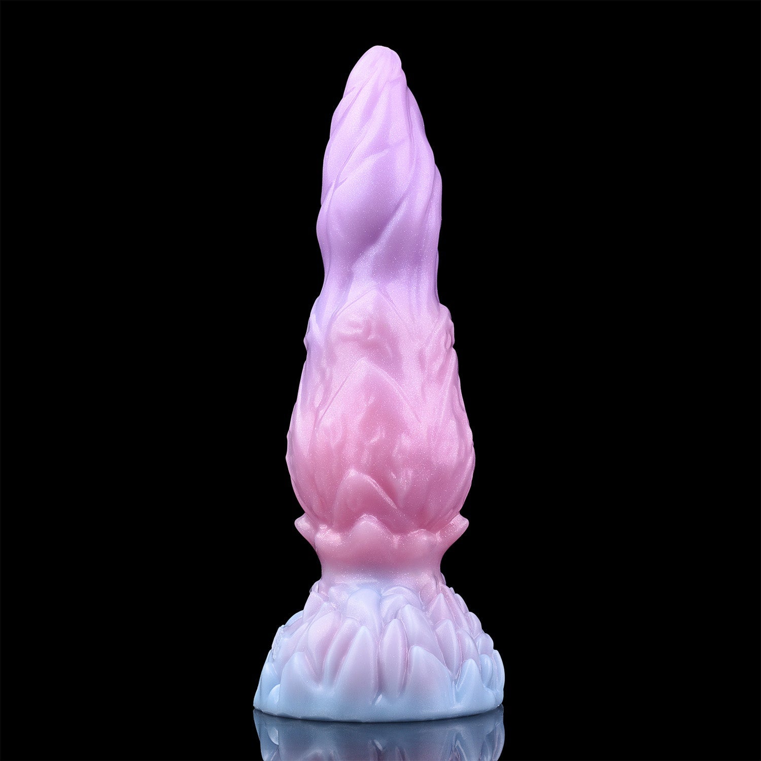 Domlust Pink Inflatable Dragon Dildo – Platinum Silicone Dual-Mode Fantasy Inflatable Knotted Fetish Sex Toy
