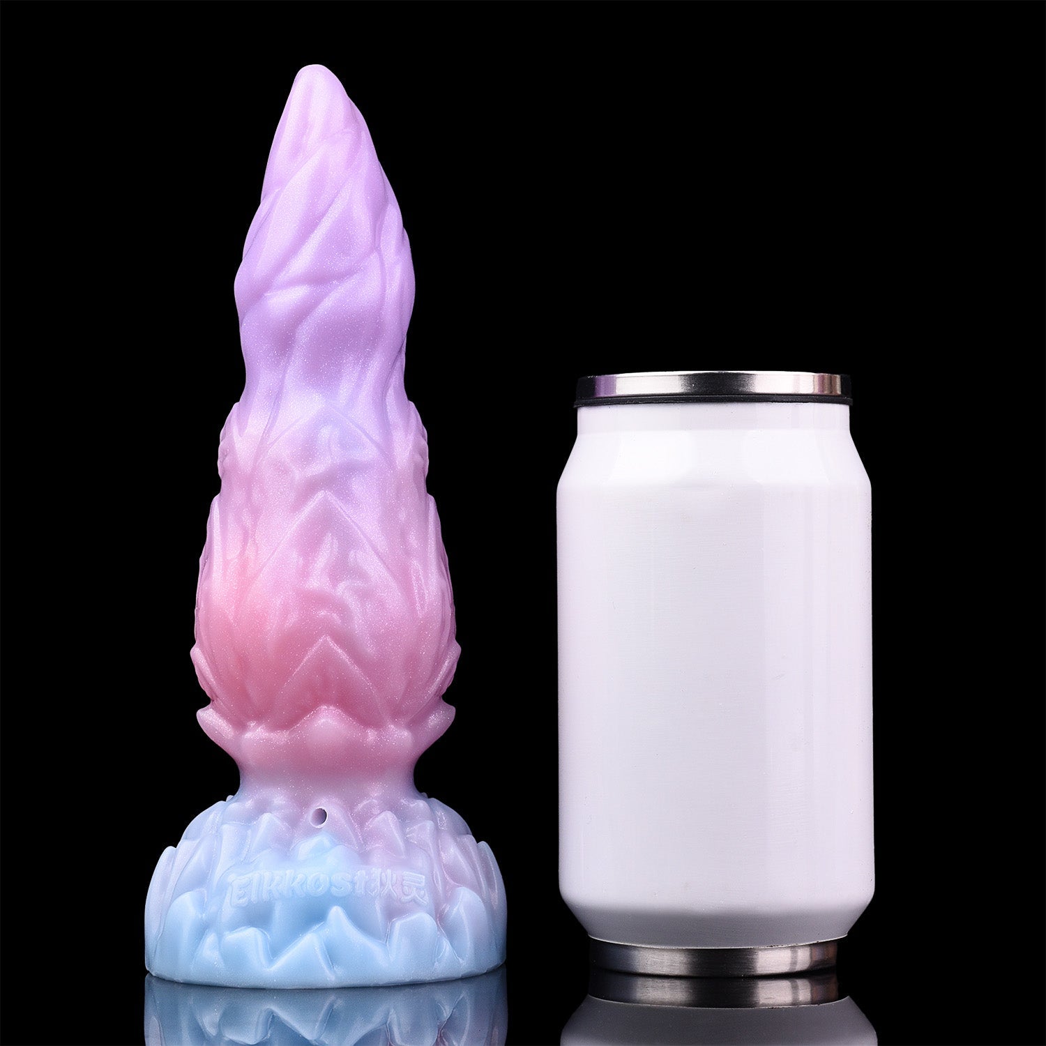 Domlust Pink Inflatable Dragon Dildo – Platinum Silicone Dual-Mode Fantasy Inflatable Knotted Fetish Sex Toy