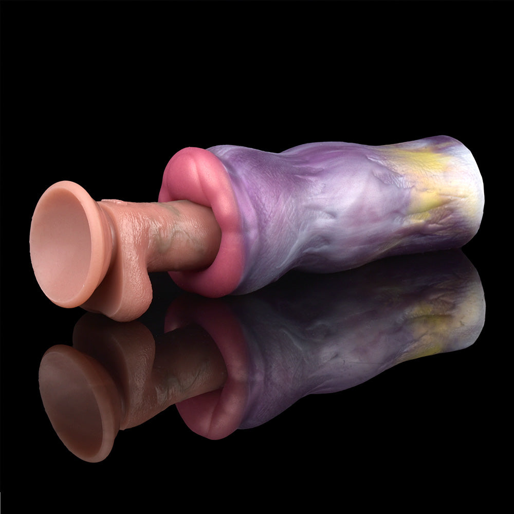 Deep Vacuumn Pocket Pussy Penis Pump - ELDRITCH LIPS Oral Sex Men Masturbation