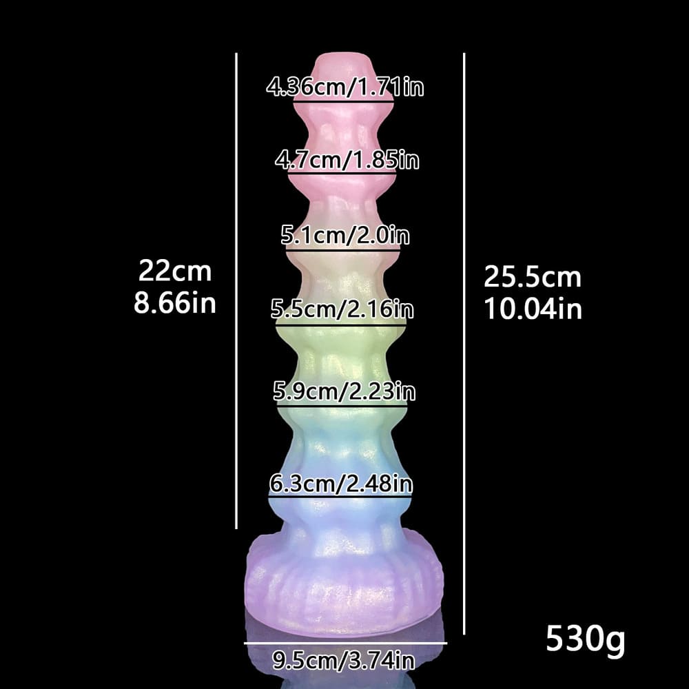Migo - 10 Inch Fantasy Alien Dildo - Ribbed Dildo