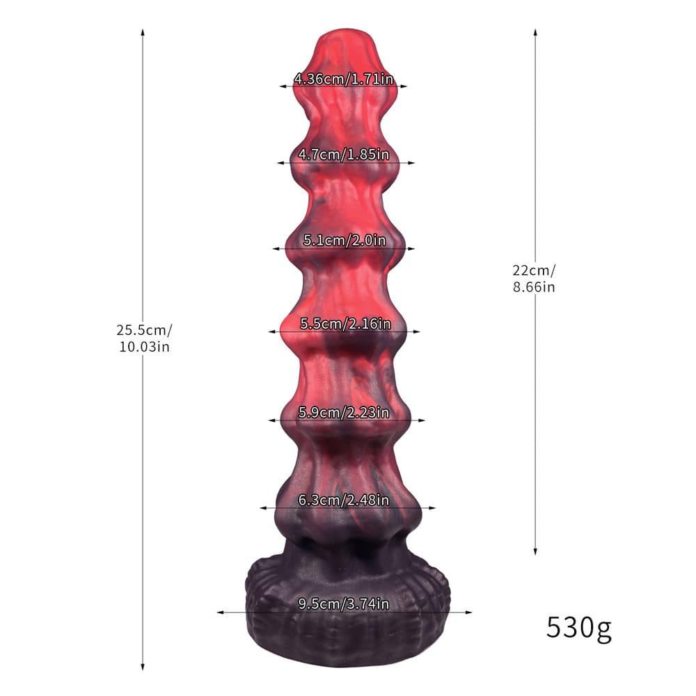 Migo - 10 Inch Fantasy Alien Dildo - Ribbed Dildo