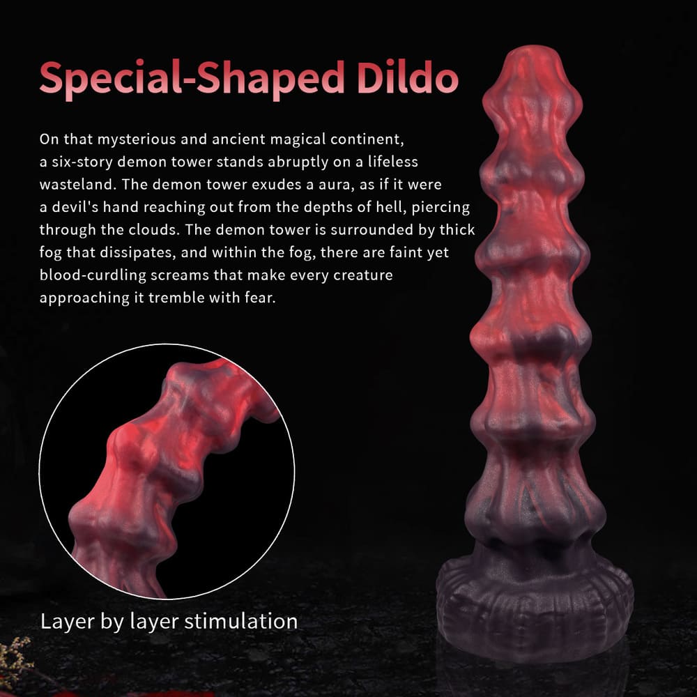 Migo - 10 Inch Fantasy Alien Dildo - Ribbed Dildo