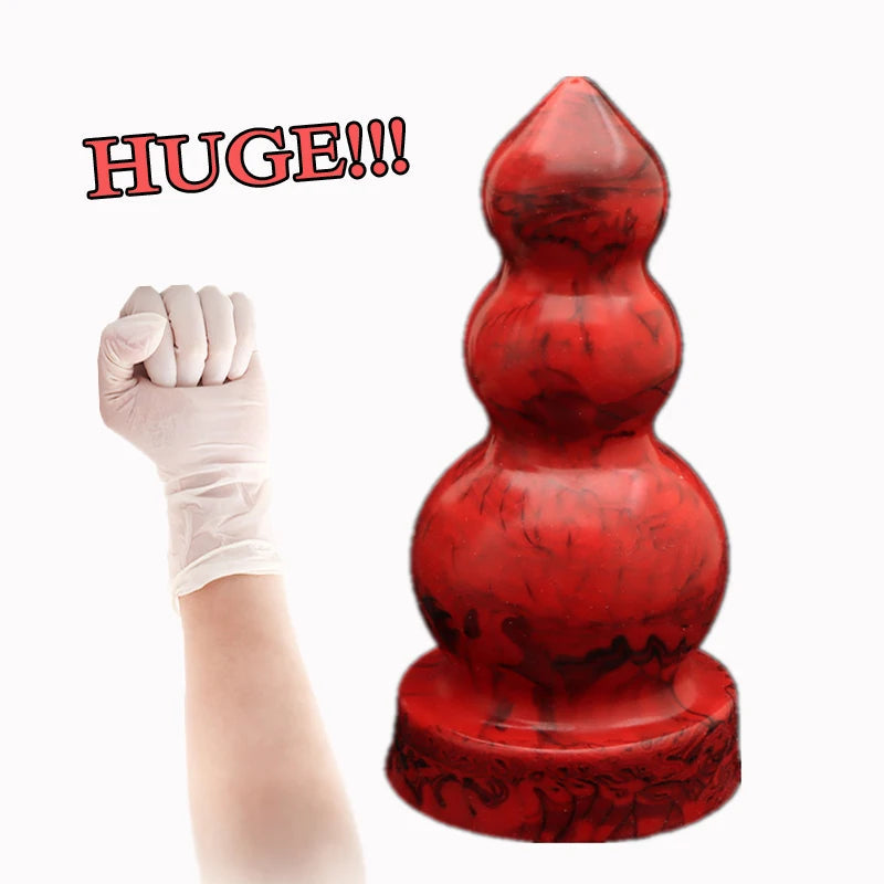Silicone Anal Dildos - Huge Soft Anal Plug Prostate Massage Milk for Men Women