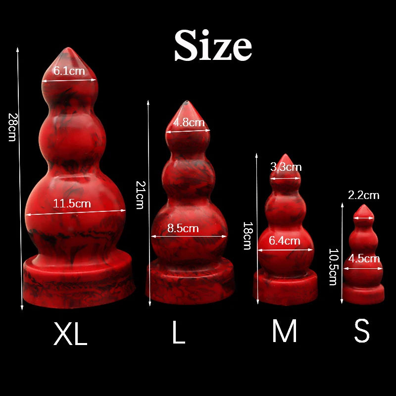 Silicone Anal Dildos - Huge Soft Anal Plug Prostate Massage Milk for Men Women