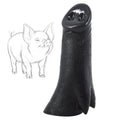 Pig Monsterdildo Large Butt Plug - Black Dildo Animal Silcone Fantasy Sex Toy for Men Women