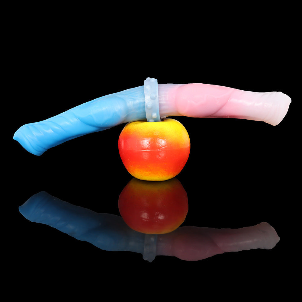Double Dildo Anal Butt Plug - Colored Realistic Dildos Sex Toys for Women Lesbian