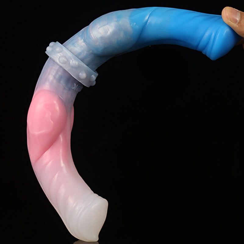 Double Dildo Anal Butt Plug - Colored Realistic Dildos Sex Toys for Women Lesbian
