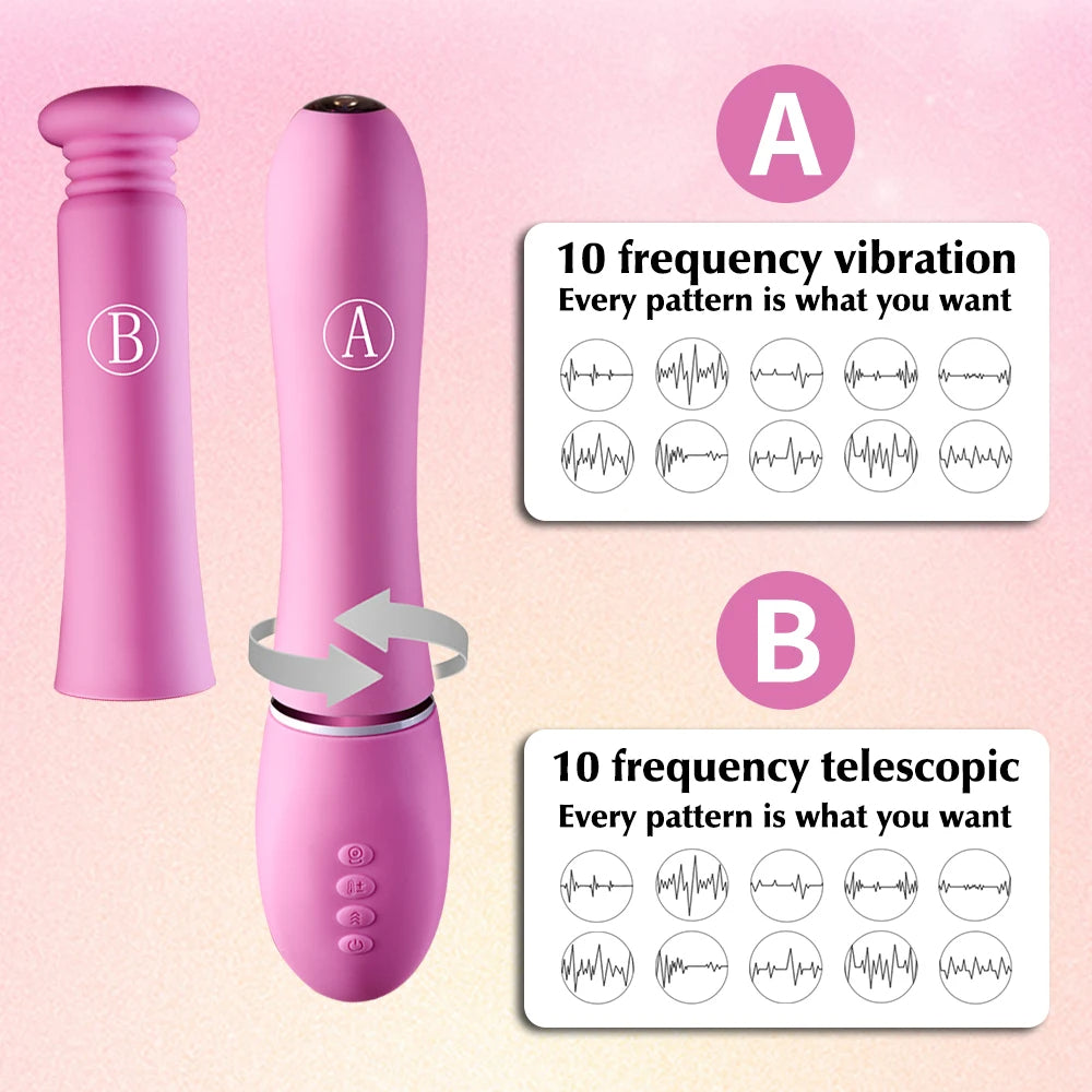 Domlust Endoscope Vibrator – App-Controlled 3-in-1 Thrusting Vibrating Live-View Camera Platinum Silicone Sex Toy