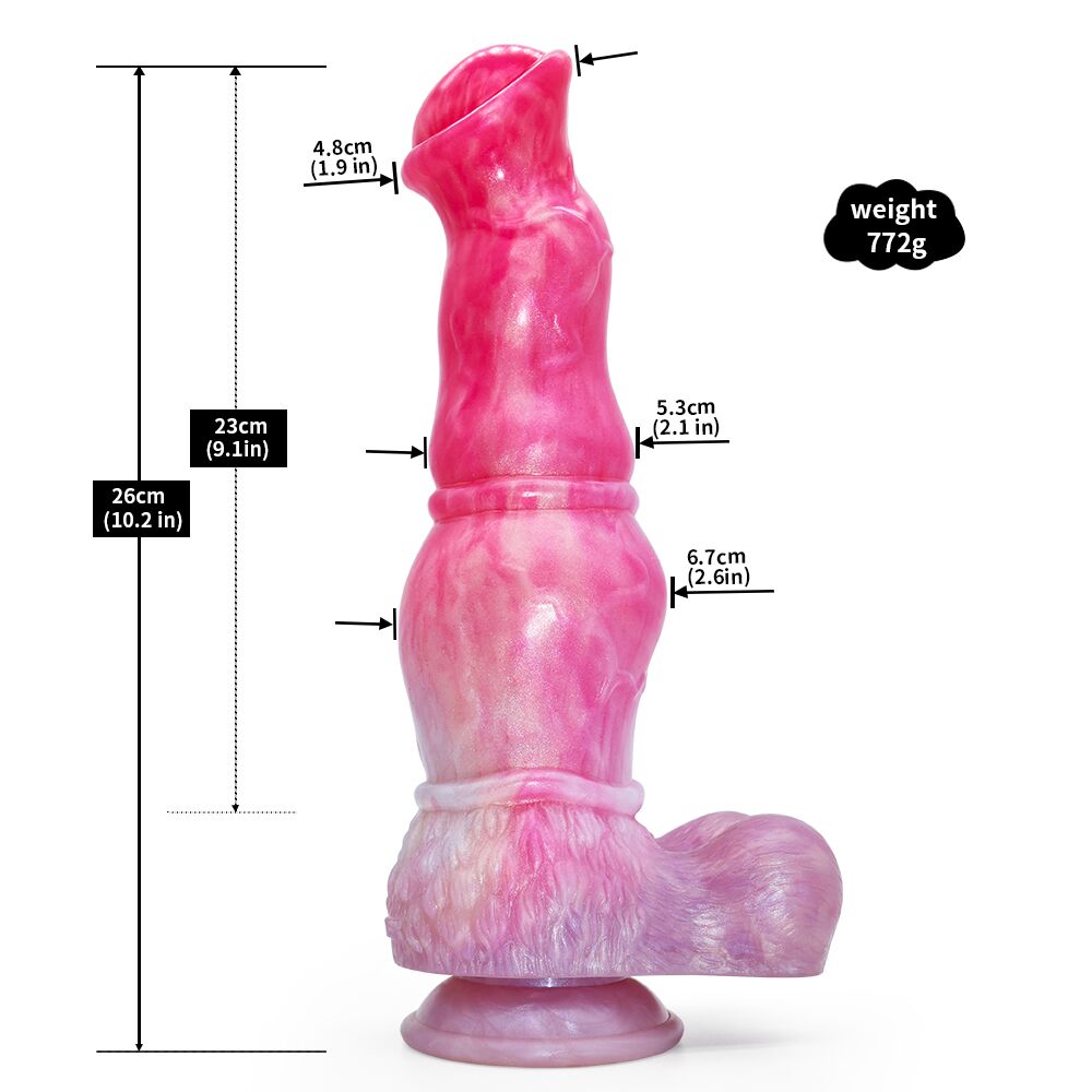 Sakura Fantasy Horse Dragon Plug with Suction Base – Silicone Vaginal Masturbation Sex Toys for Women