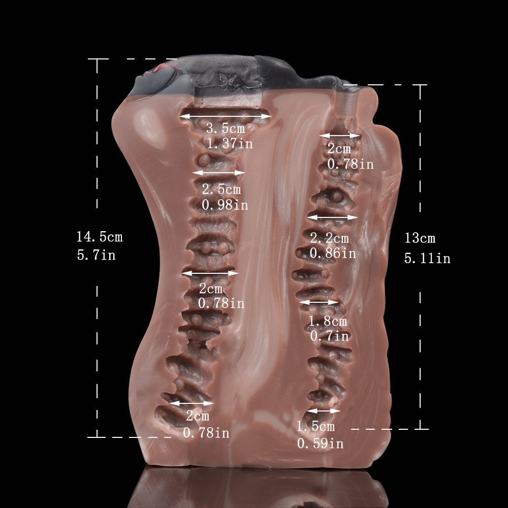 Ebony Horse Pussy Realistic Animal Sex - Silicone Pocket Masturbator Male Blowjob Stroker