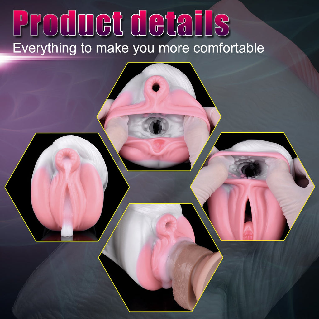 Pink Girl Horse Pussy – Platinum Silicone Animal Fantasy Pocket Masturbator for Men