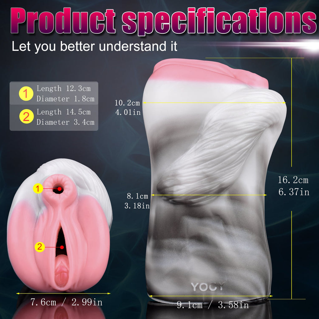 Pink Girl Horse Pussy – Platinum Silicone Animal Fantasy Pocket Masturbator for Men