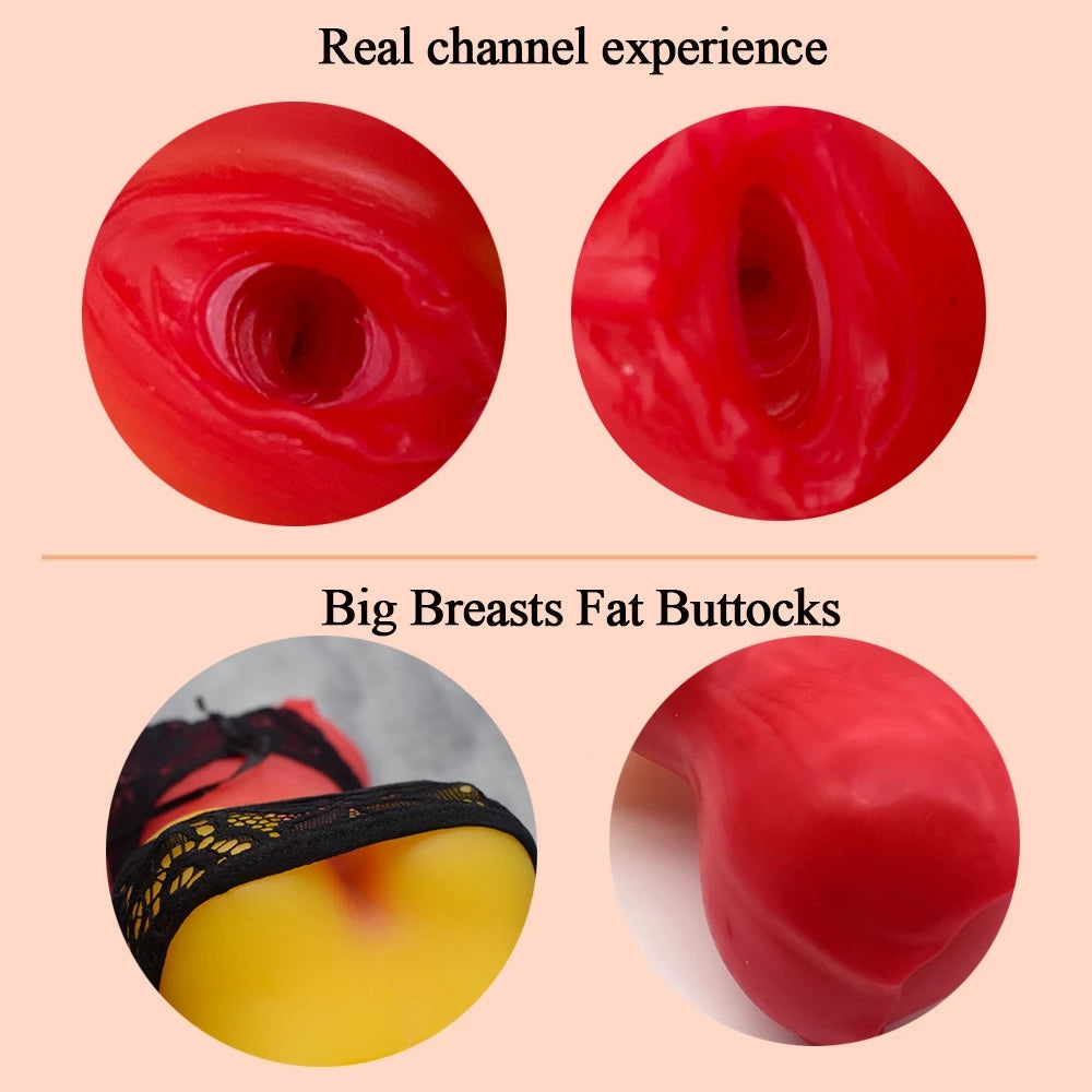 Lifelike Pocket Pussy Handy Sex Doll - Fantasy Silicone Penis Massager Masturbation Toy for Men