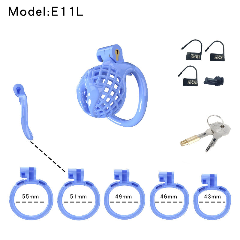 Mesh Ventilated Labia Chastity Cage – Multiple Sizes for All-Day Comfort