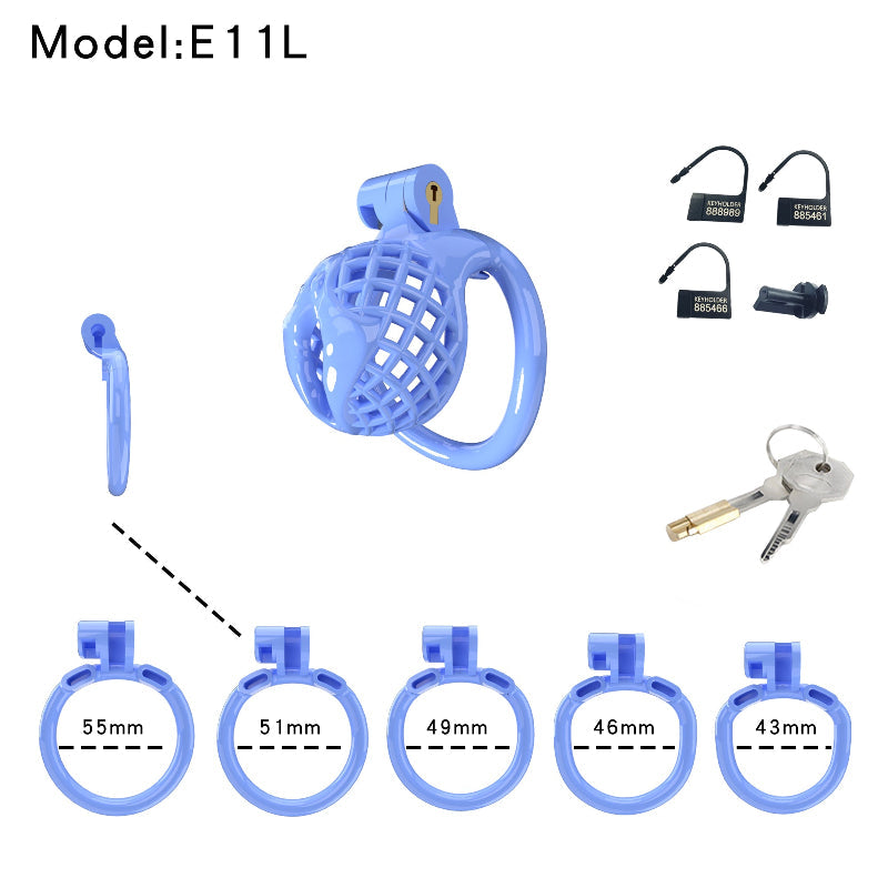 Mesh Ventilated Labia Chastity Cage – Multiple Sizes for All-Day Comfort