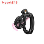 3D Printed Male Chastity Cage with Lock & 5 Rings – Resin Virginity Device with Strap for Men