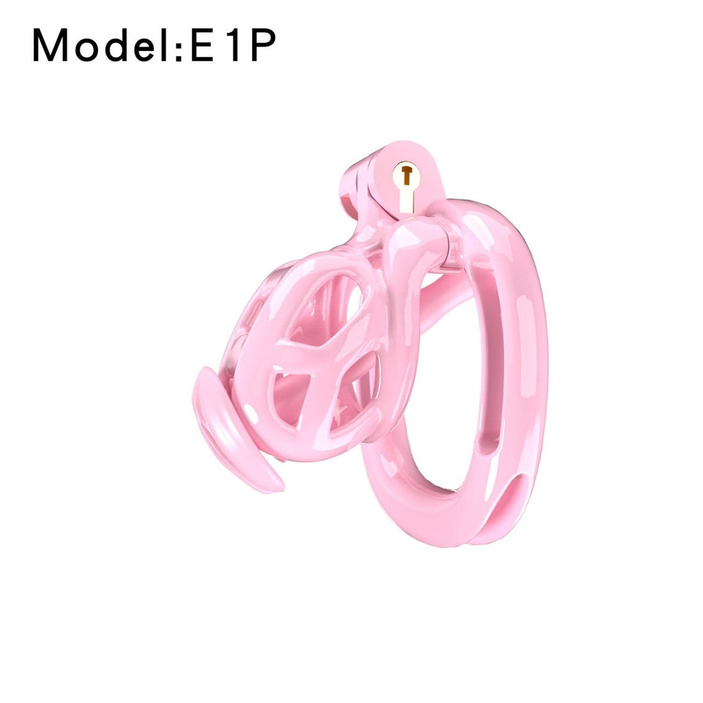 Pink Viper Chastity Cage – 5 Sizes Available, Wearable Base Ring Design