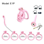 3D Printed Male Chastity Cage with Lock & 5 Rings – Resin Virginity Device for Men