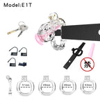 Transparent Viper Chastity Cage – 5 Sizes, Wearable Ring Design, Sleek Fit