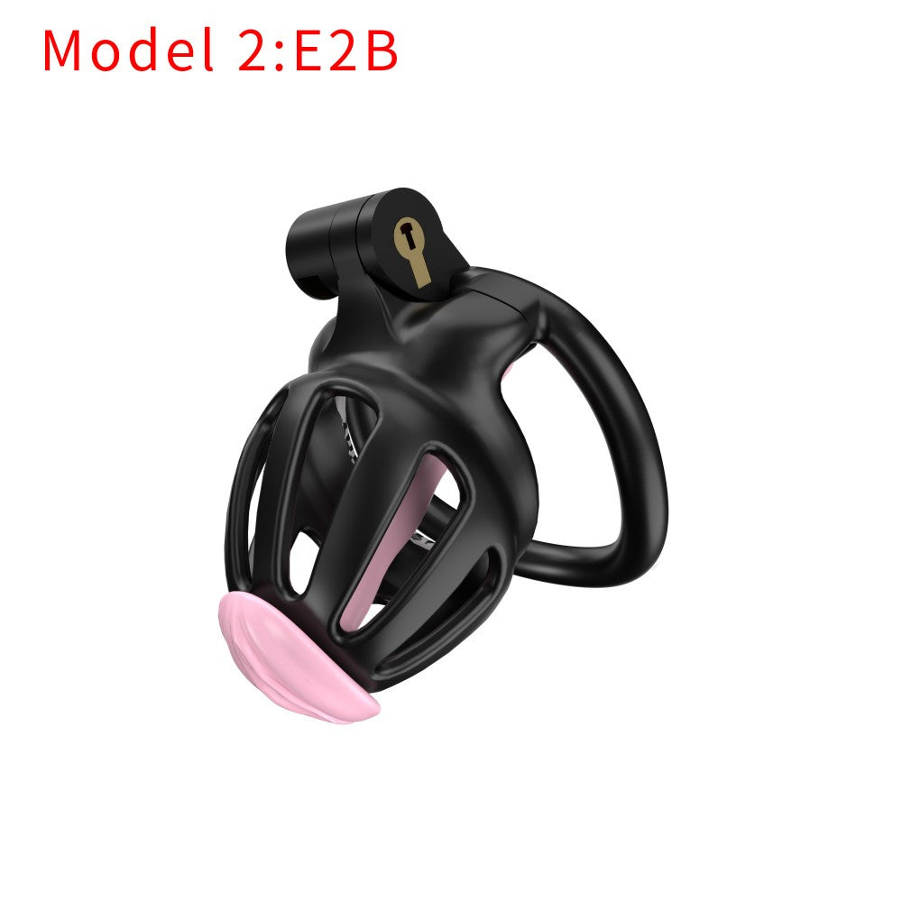 3D Printed Male Chastity Cage – Lightweight Penis Lock with 5 Rings for Erection Control & Bondage Fun