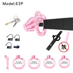 3D Printed Male Chastity Cage – Resin Lock with Strap & Perforated Ring Design for Men