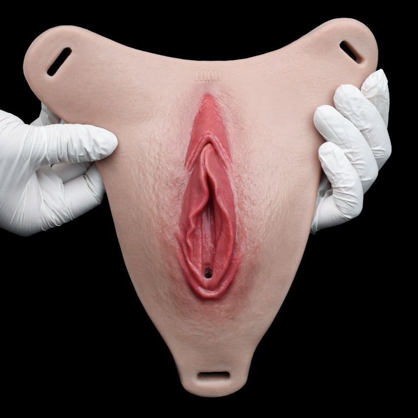 Femboy Wearable Fake Vagina Pussy Pants – Realistic Silicone Artificial Vagina with Urination Groove