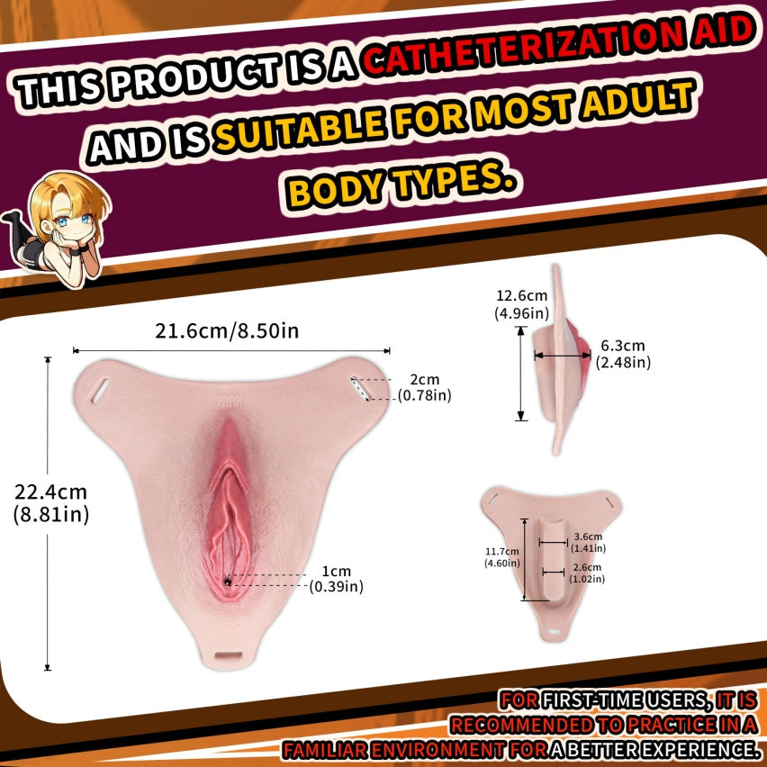 Femboy Wearable Fake Vagina Pussy Pants – Realistic Silicone Artificial Vagina with Urination Groove