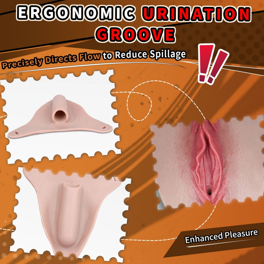 Femboy Wearable Fake Vagina Pussy Pants – Realistic Silicone Artificial Vagina with Urination Groove