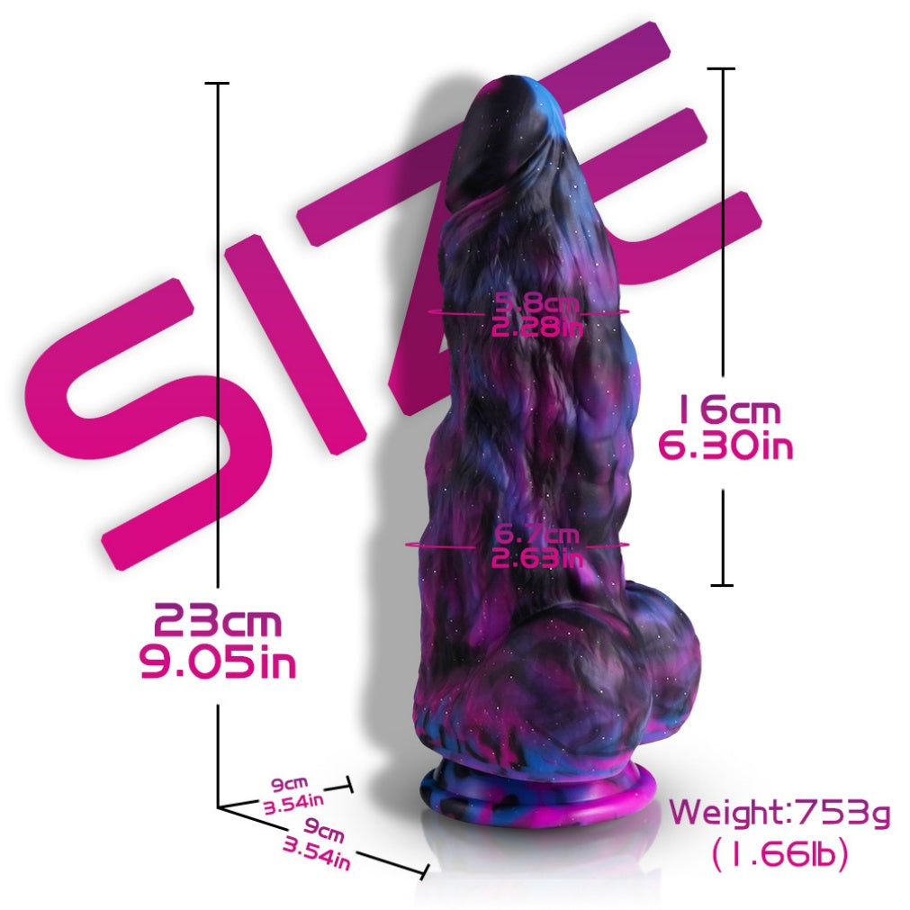 Domlust Dragon Dildo – Premium Platinum Silicone Monster Dildo with Suction Cup