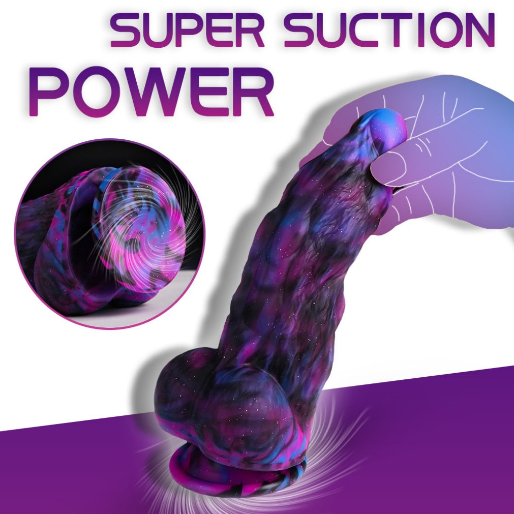 Domlust Dragon Dildo – Premium Platinum Silicone Monster Dildo with Suction Cup
