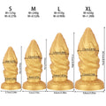 Golden Silicone Fantasy Fist Dildo – Anal Beads Expansion & Orgasmic Massage Sex Toys for Women