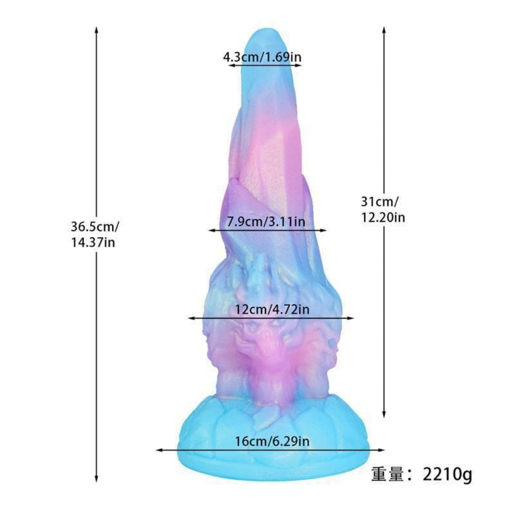 Alien Xenomorph Monster Dildo – Irregular Texture Fantasy Silicone Dildo with Suction Cup S/L | Domlust
